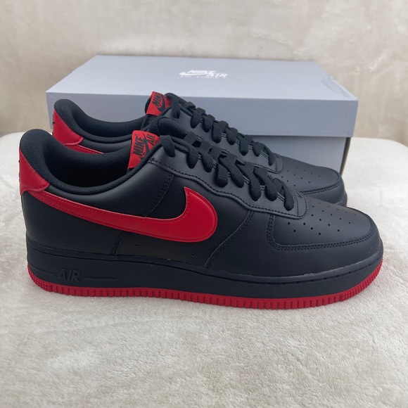Nike Air Force 1 '07 Shoes Black "Bred" Men's - Picture 2 of 7